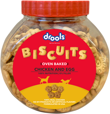 Drools Oven Baked Chicken And Egg Dog Biscuits - Jar